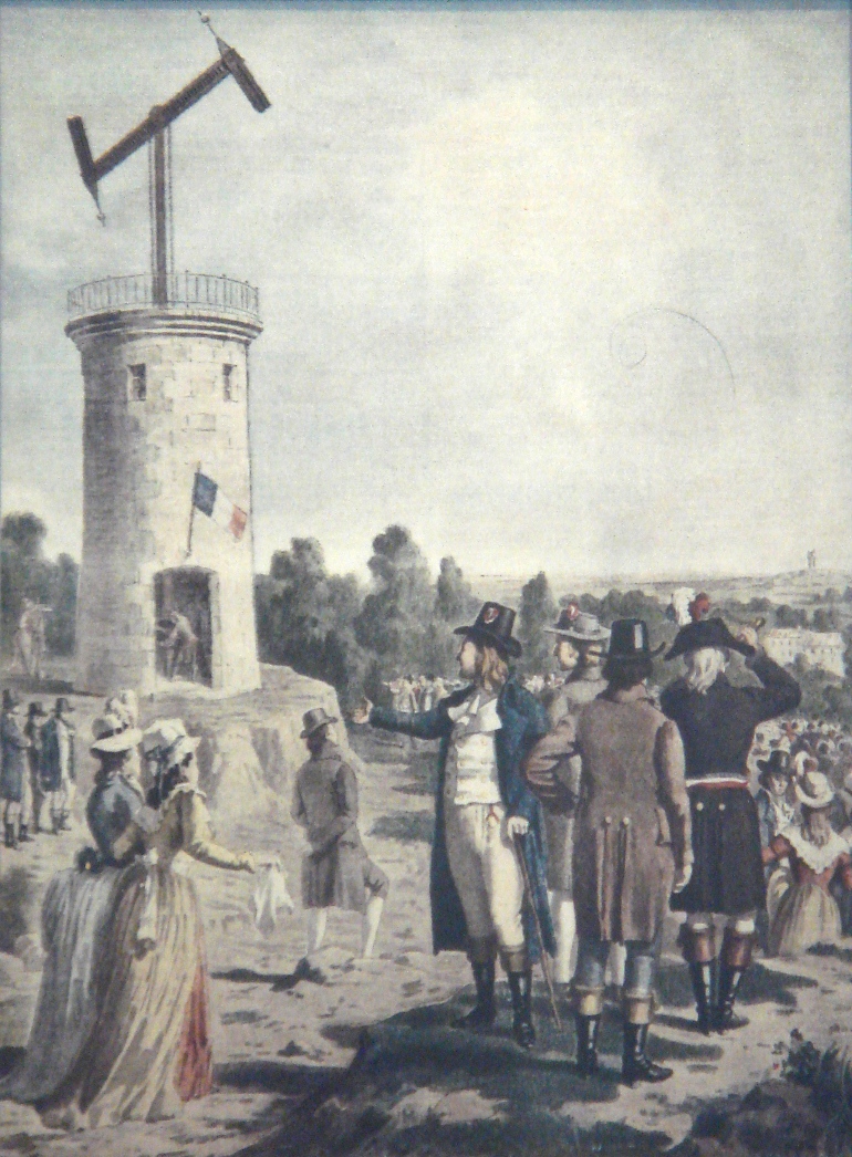 Public Domain image of a Chappe Semaphore