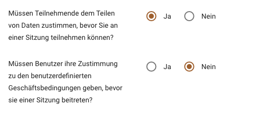 Ein Screenshot mit zusätzlichen Konfigurationsmöglichkeiten
