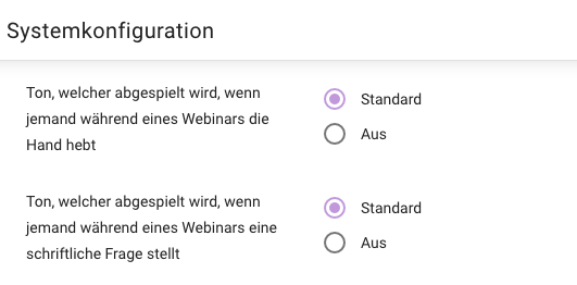 Ein Screenshot, der zeigt, wie die zusätzlichen Benachrichtigungstöne konfiguriert werden können