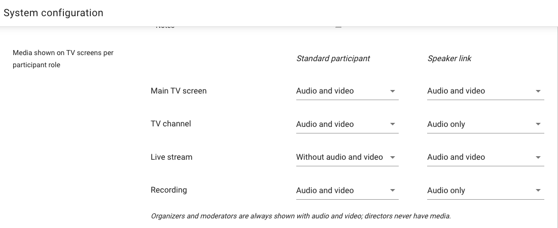 A screenshot that shows the new media policy editor